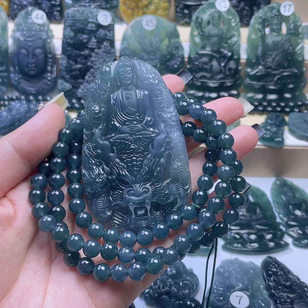 二***视翡翠未镶嵌颈饰翡翠未镶嵌