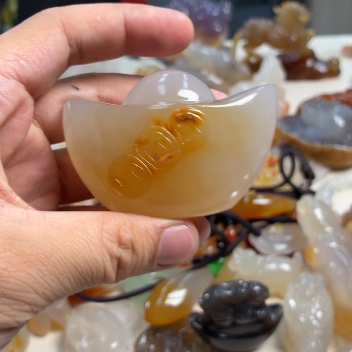 玛瑙/玉髓未镶嵌吊坠(不含链)