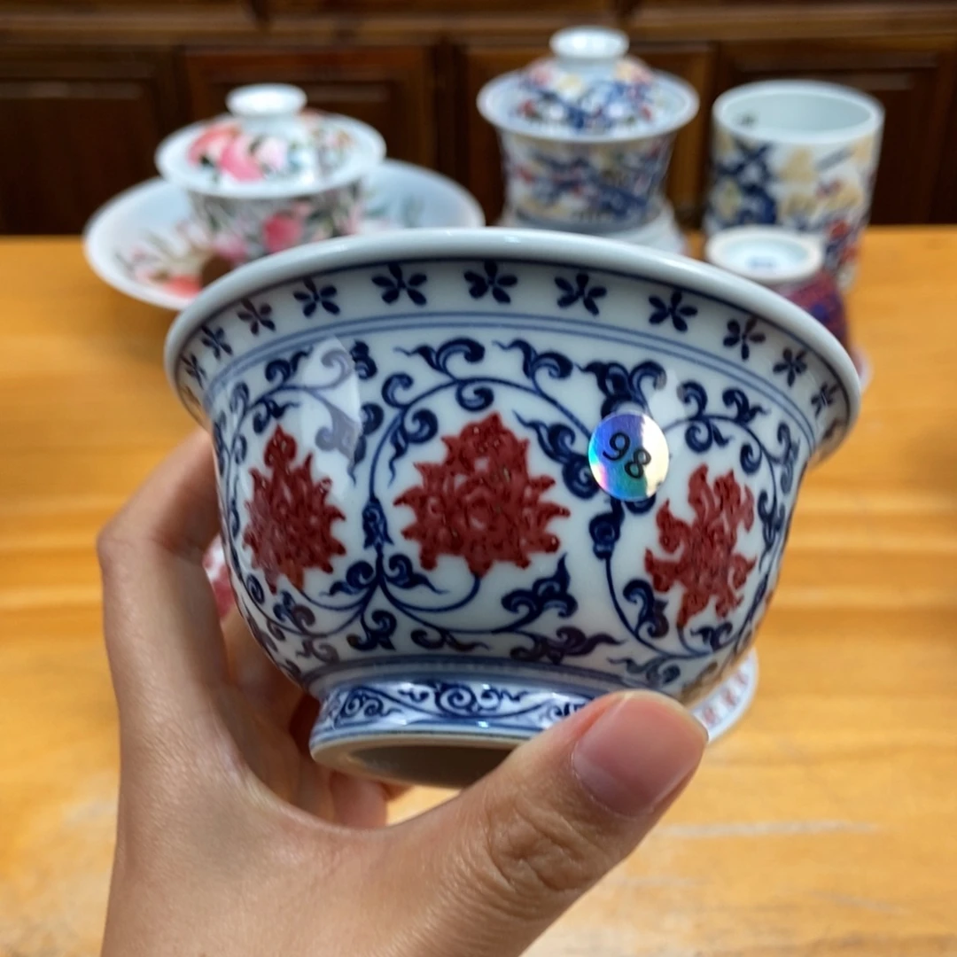 手绘现代茶具非古董