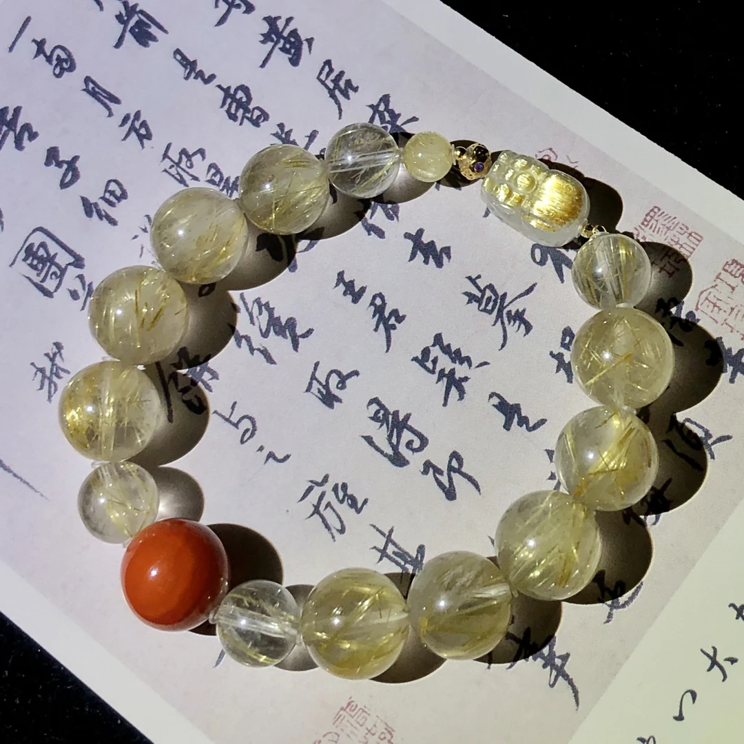 18K板钛貔貅钛金设计款（多样性发其一）