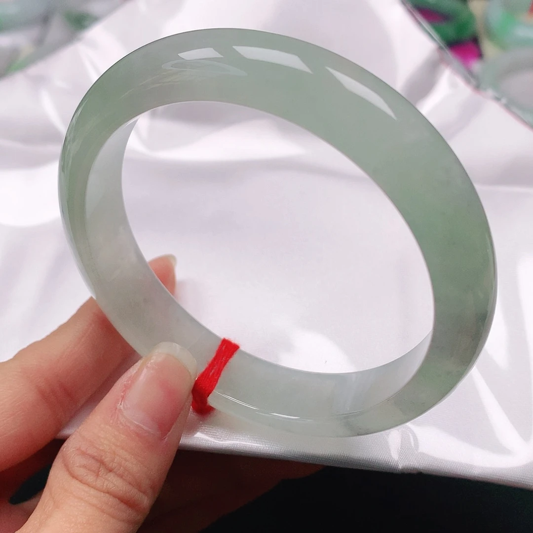 翡翠手镯未镶嵌天然翡翠手镯58