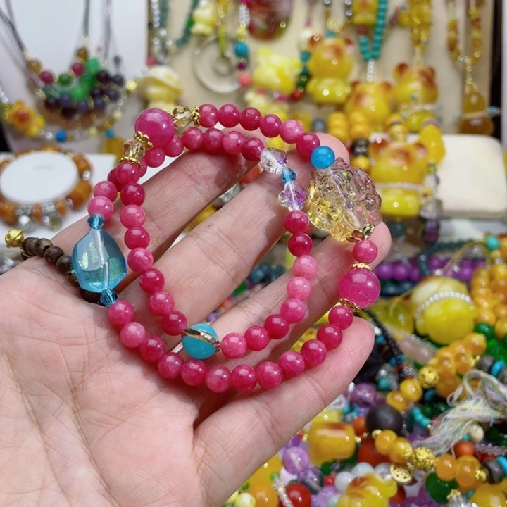 海***蓝54号设计款粉色手链