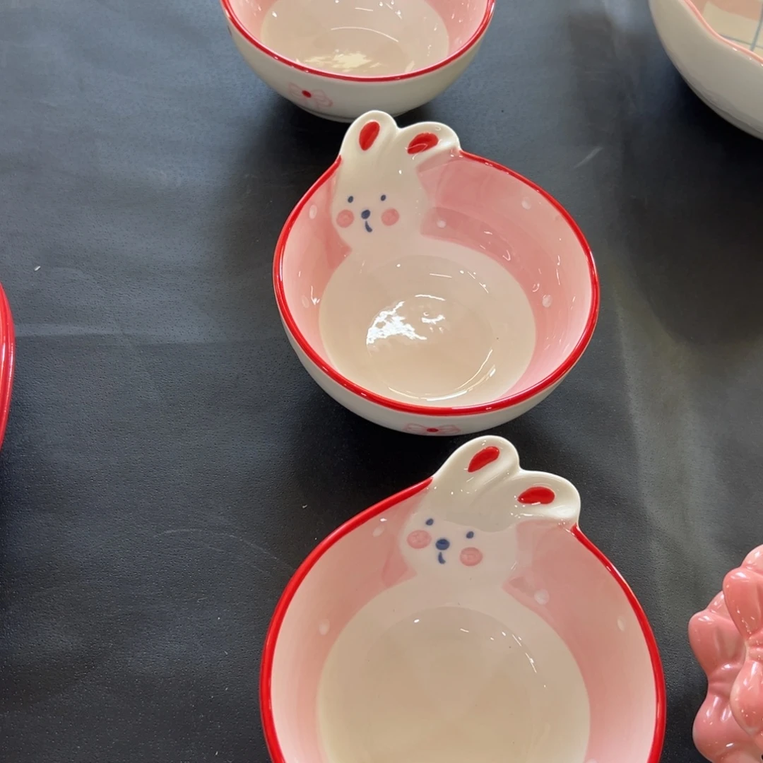 陶摆件高温陶瓷釉下彩微瑕！