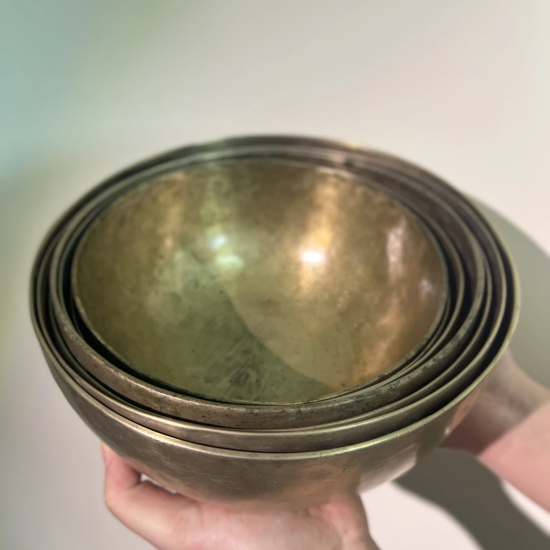 大宋颂钵藏巴蒂老钵纯手工纯铜复古茶道老钵钵收藏颂钵音疗疗愈