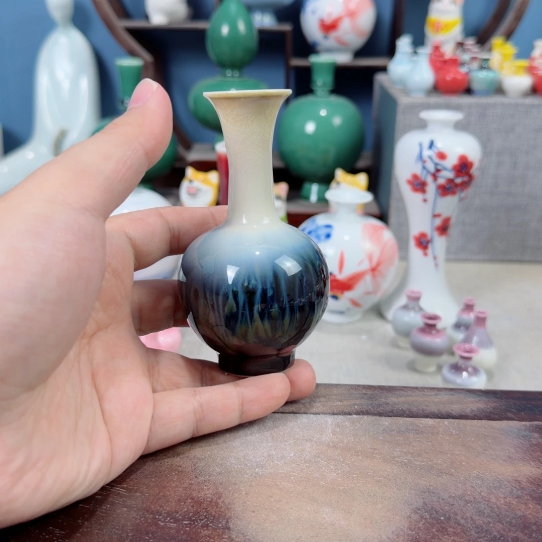 陶瓷手工小花器摆件