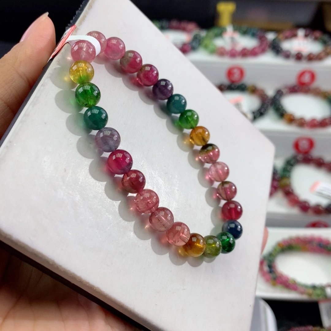手链未镶嵌碧玺   7.3mm。