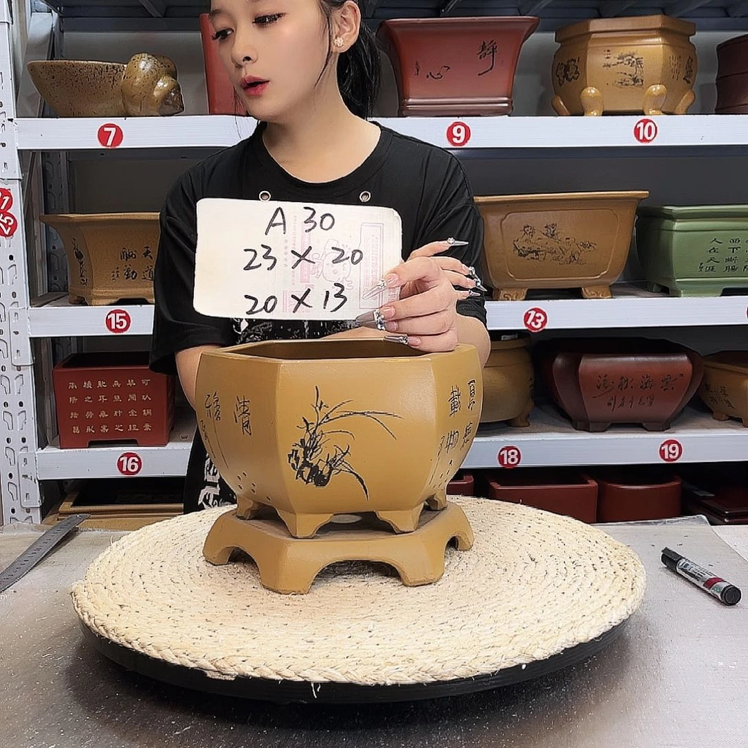 紫砂花盆紫砂花盆