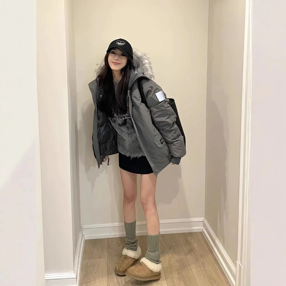 【MOONYOUNG】冬季新款加厚高级美式复古派克服男女棉衣棉服男款