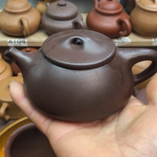 紫砂茶壶紫泥石瓢200豪升左右