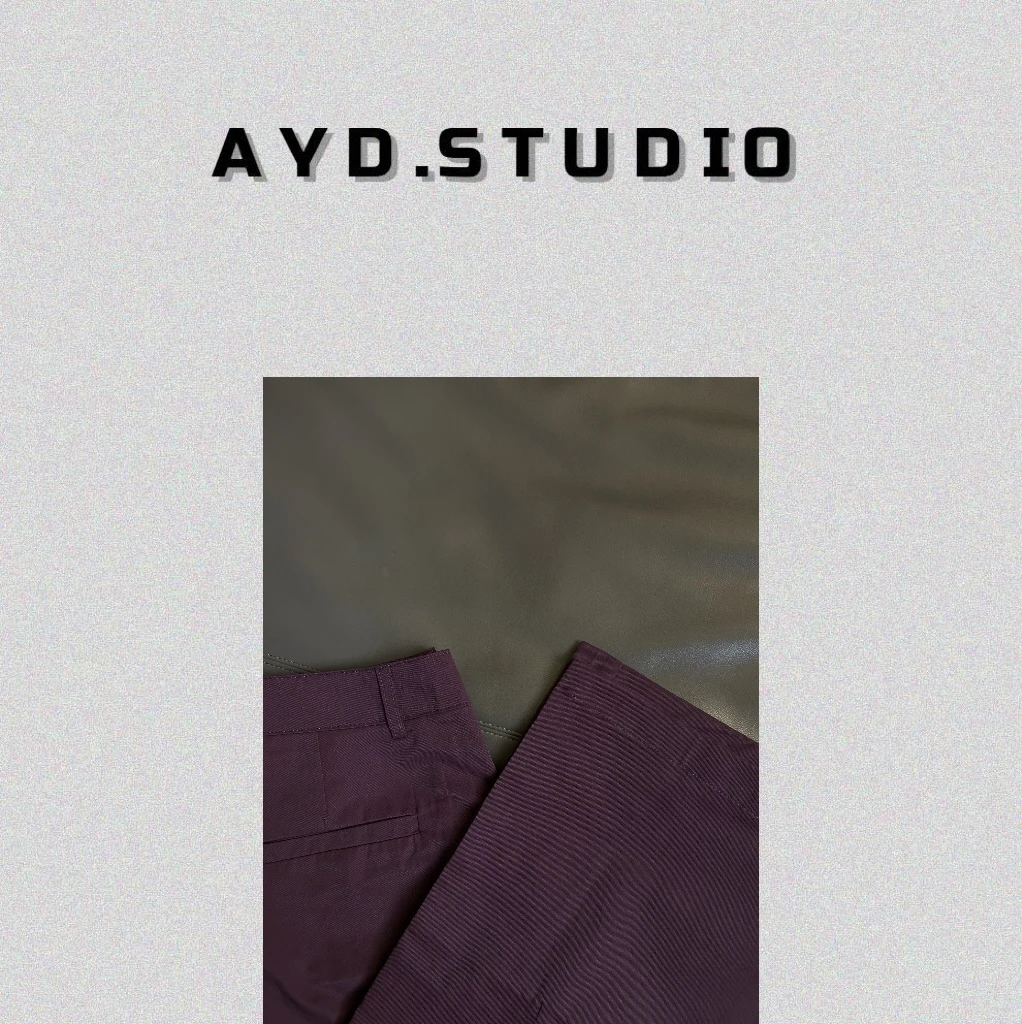 （打折出售不退不换）AYD.STUDIO复古直筒休闲裤