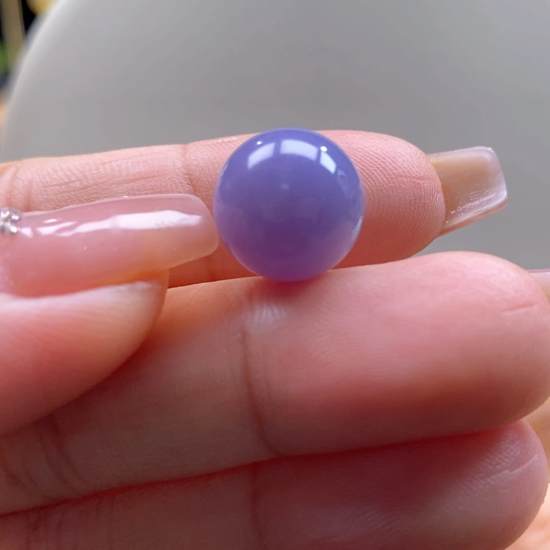 翡翠未镶嵌吊坠(不含链)翡翠红妖紫珠卡12.9