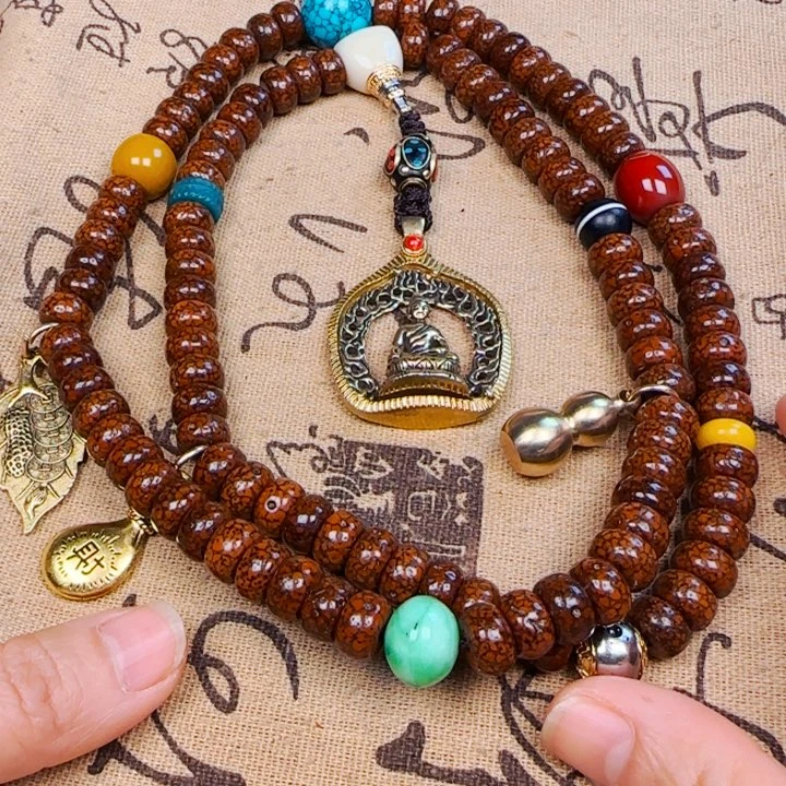 星月菩提吊坠小***萨脖挂