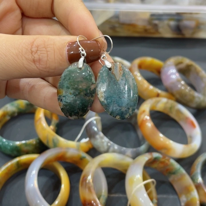 【闪购商品】未镶嵌耳坠玛瑙/玉髓