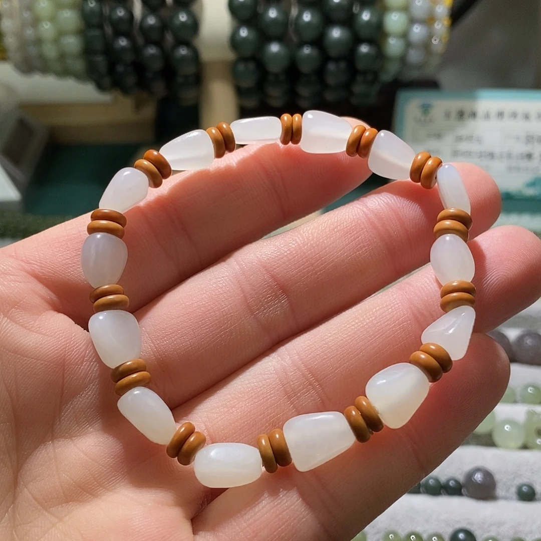 和田玉（白玉）未镶嵌手链