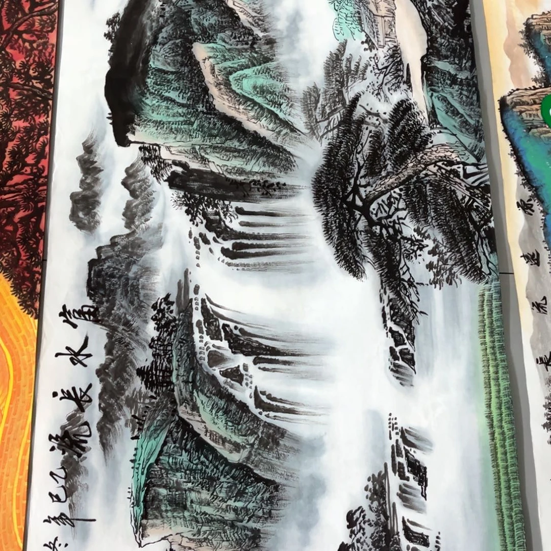 国画国画作品老师手绘