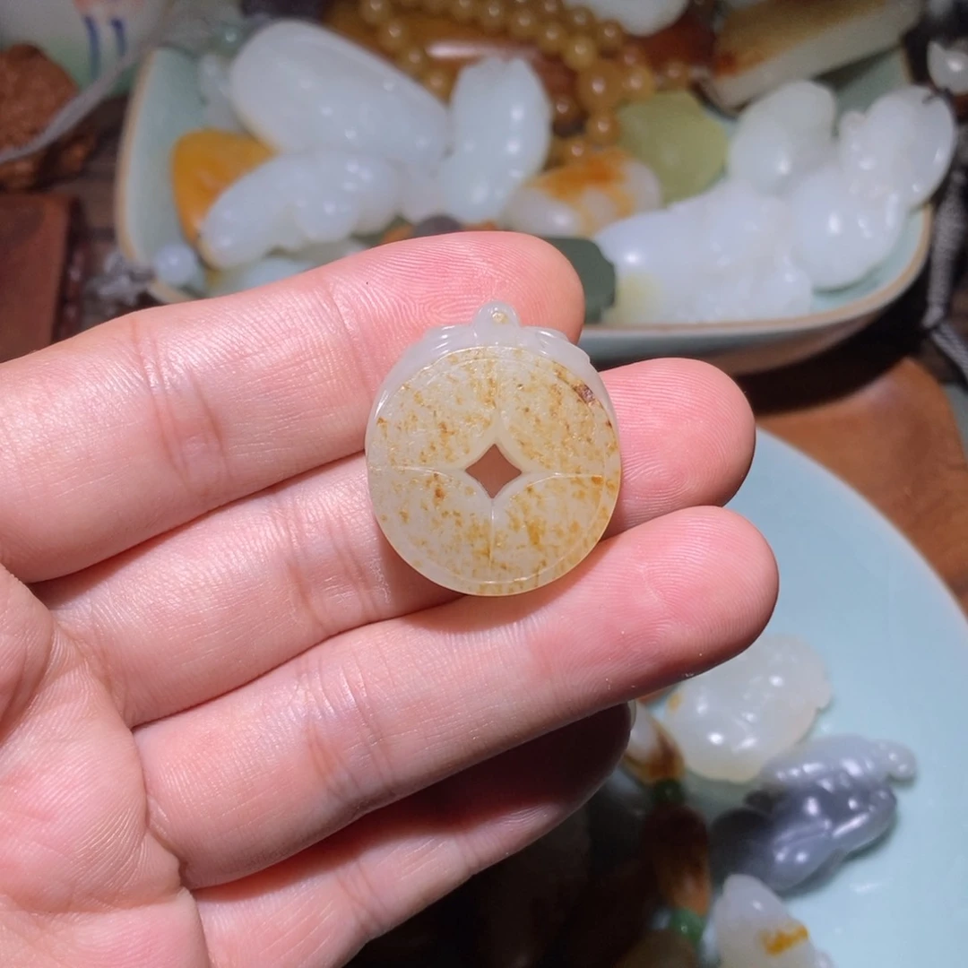 吊坠(不含链)未镶嵌和田玉（子料）亲*宝