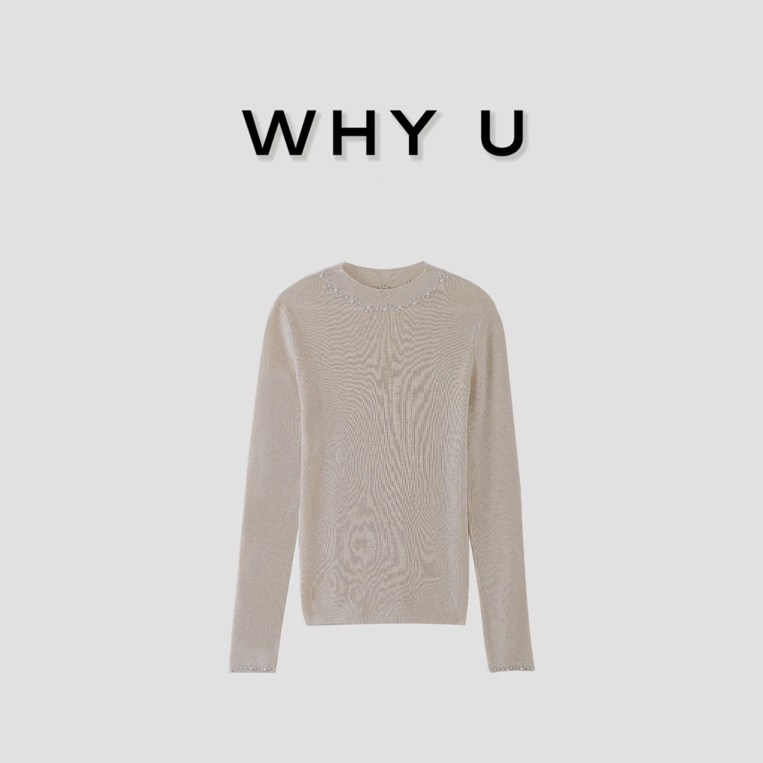 WHY U-25SS早春新款羊绒羊毛打底衫女款爆款【雅致珠丽】
