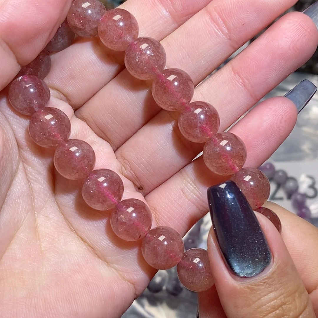 【闪购商品】水晶手链银S925镶嵌草莓225