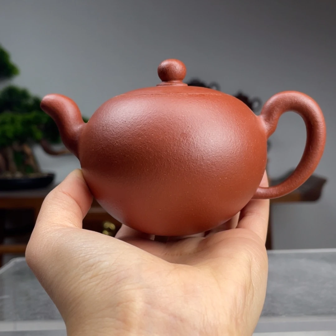 【闪购商品】紫砂茶壶红降坡一粒珠容量200cc