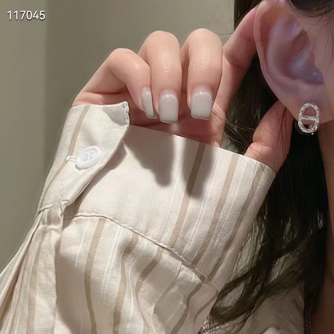 925银耳饰 925通用耳环日韩女商务/OL耳饰个性银色手工欧若假日风
