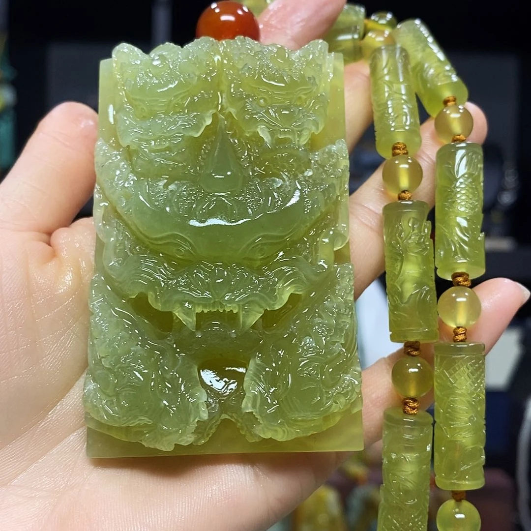未镶嵌岫玉挂件吊坠