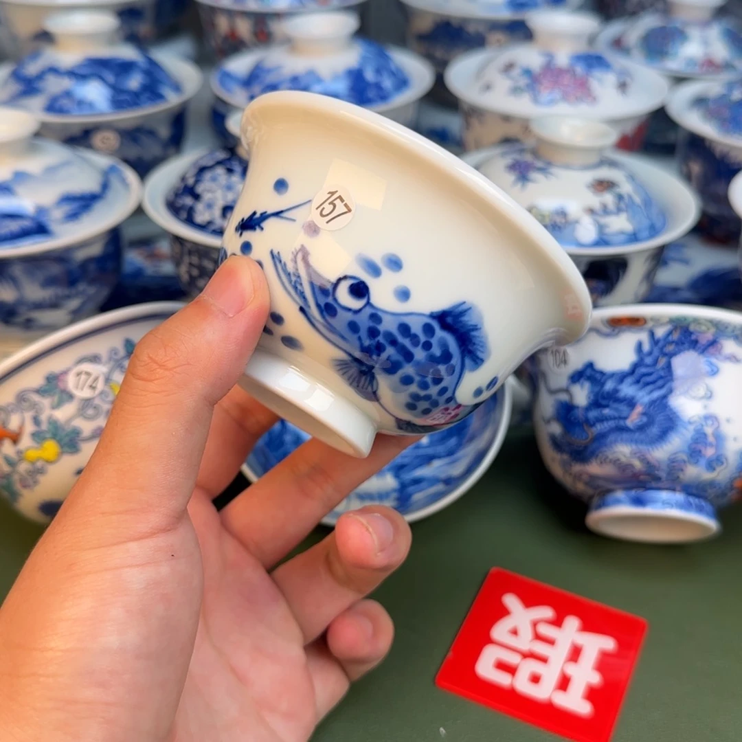 彦祖纯手工手绘茶具157