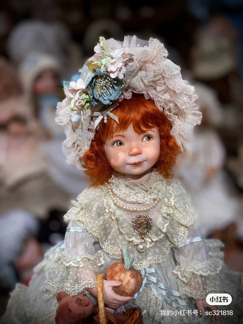 美国艺术家手工制作陶瓷娃娃孤品，不退，不换，顺丰到付当面验收。