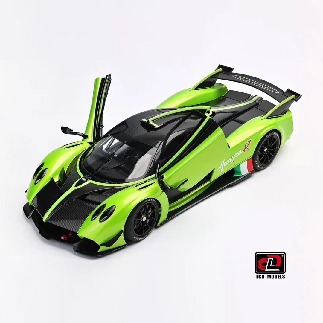 LCD1:18帕加尼花雅Huayra R跑车赛车合金全开汽车模型收藏