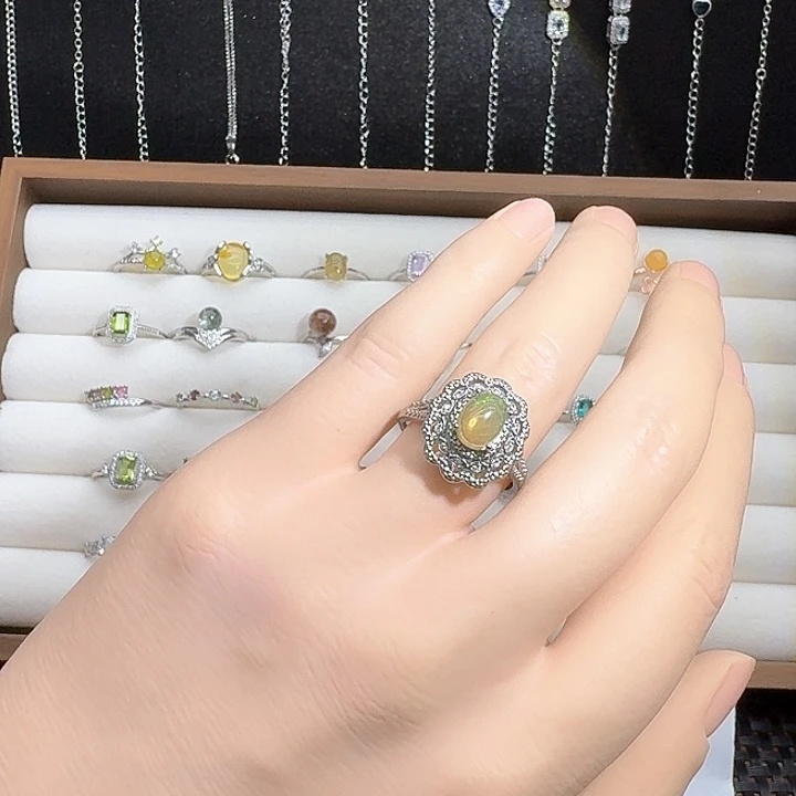 欧泊银S925镶嵌戒指