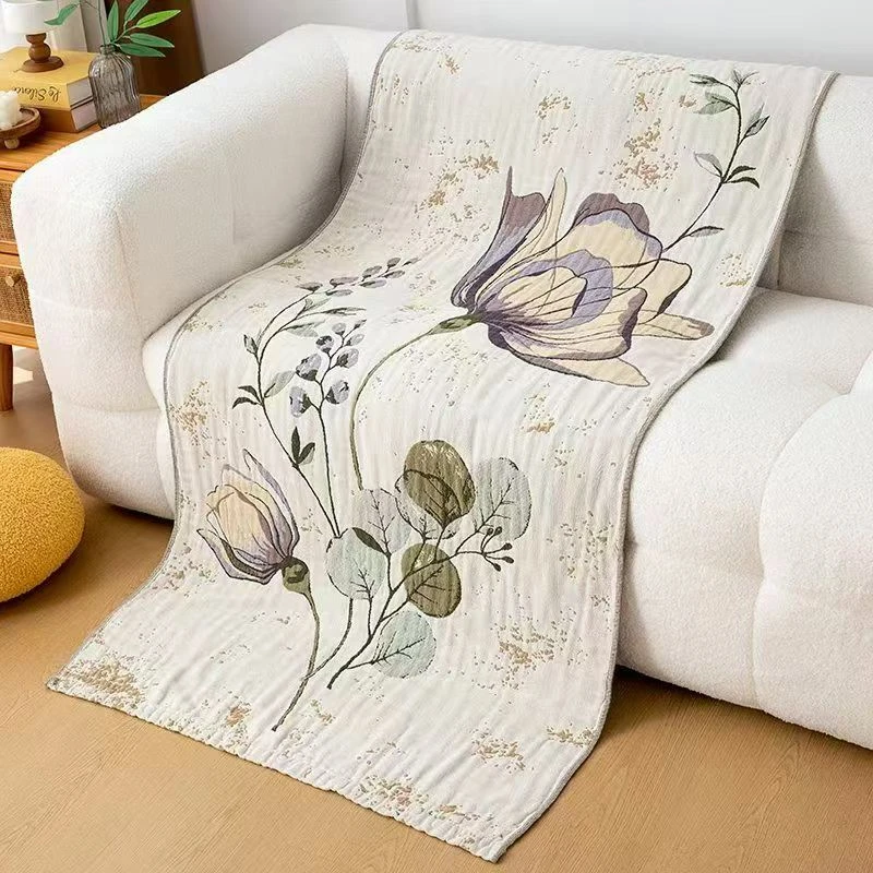 【80cm*160cm浴巾】高端轻奢多功能亲肤柔软花卉工艺款浴巾