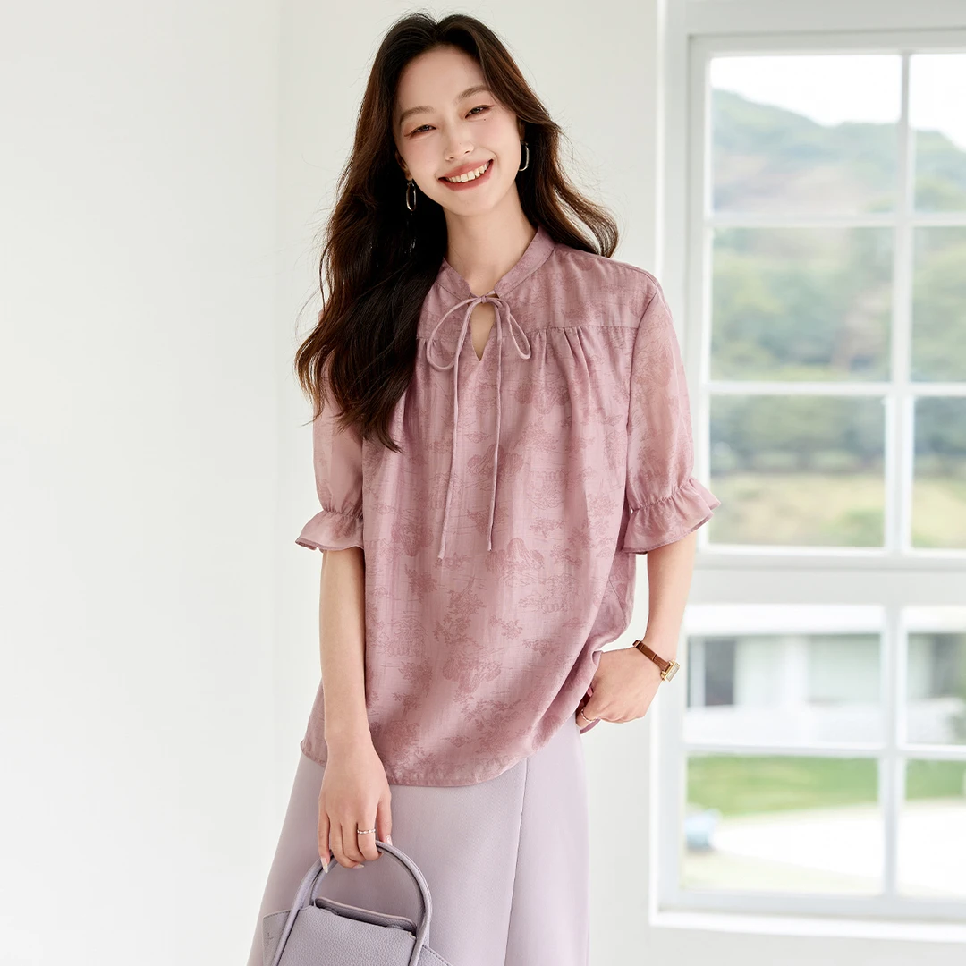 【籽言专属】新中式国风清凉天丝小衫AN25X5069