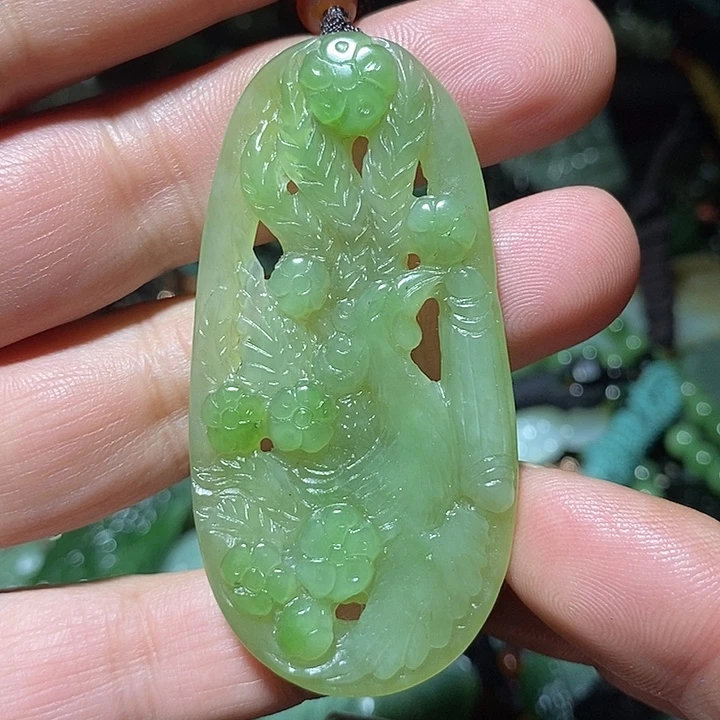 和田玉未镶嵌吊坠(不含链)