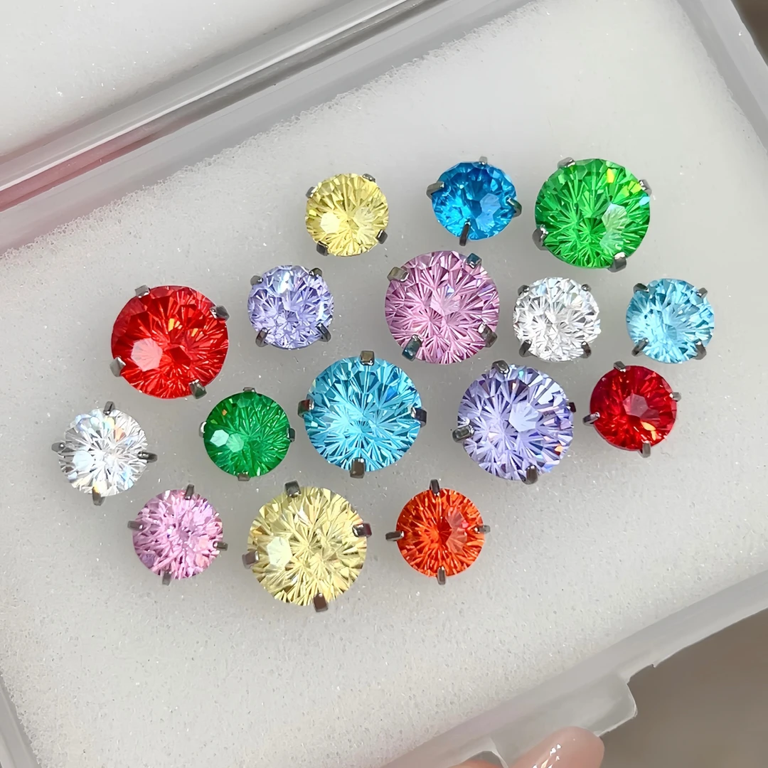 钛钢耳饰 烟花切!RINGRING商店钛钢耳钉耳骨钉爆闪耳蜗钉耳环