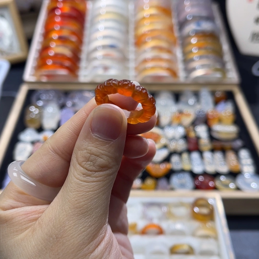 玛瑙/玉髓未镶嵌戒指