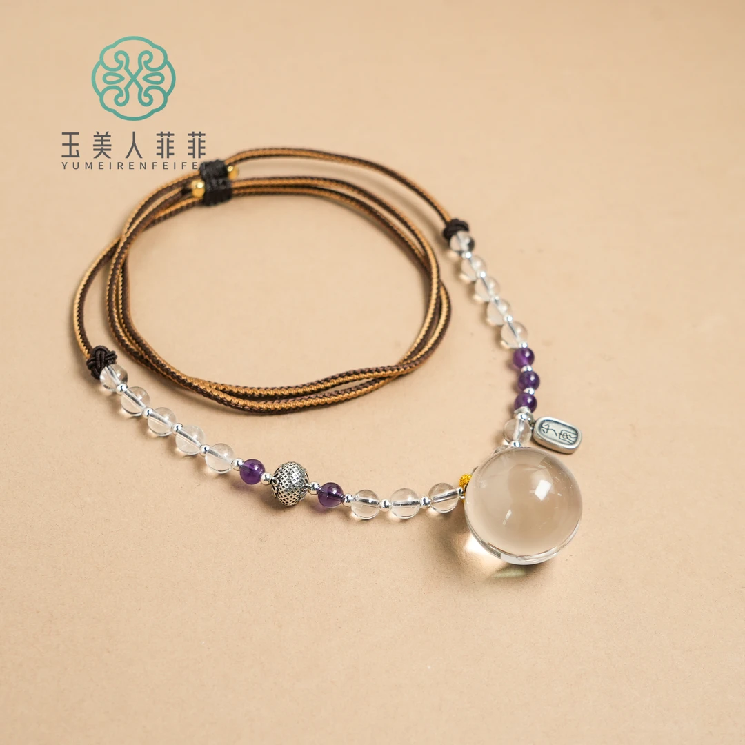 爽爽推荐*水晶圆珠吊坠约23mm