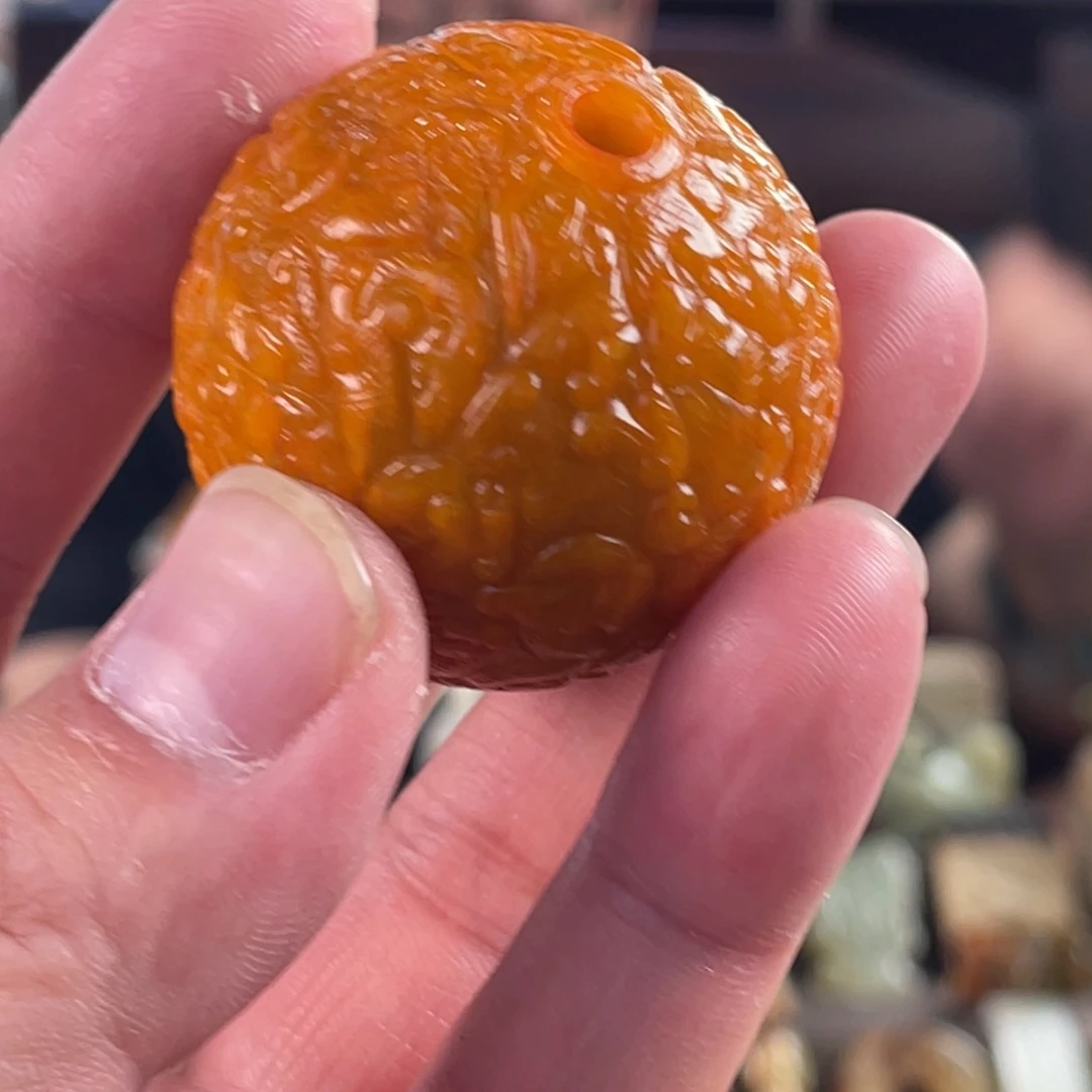 和田玉未镶嵌挂件8***叔