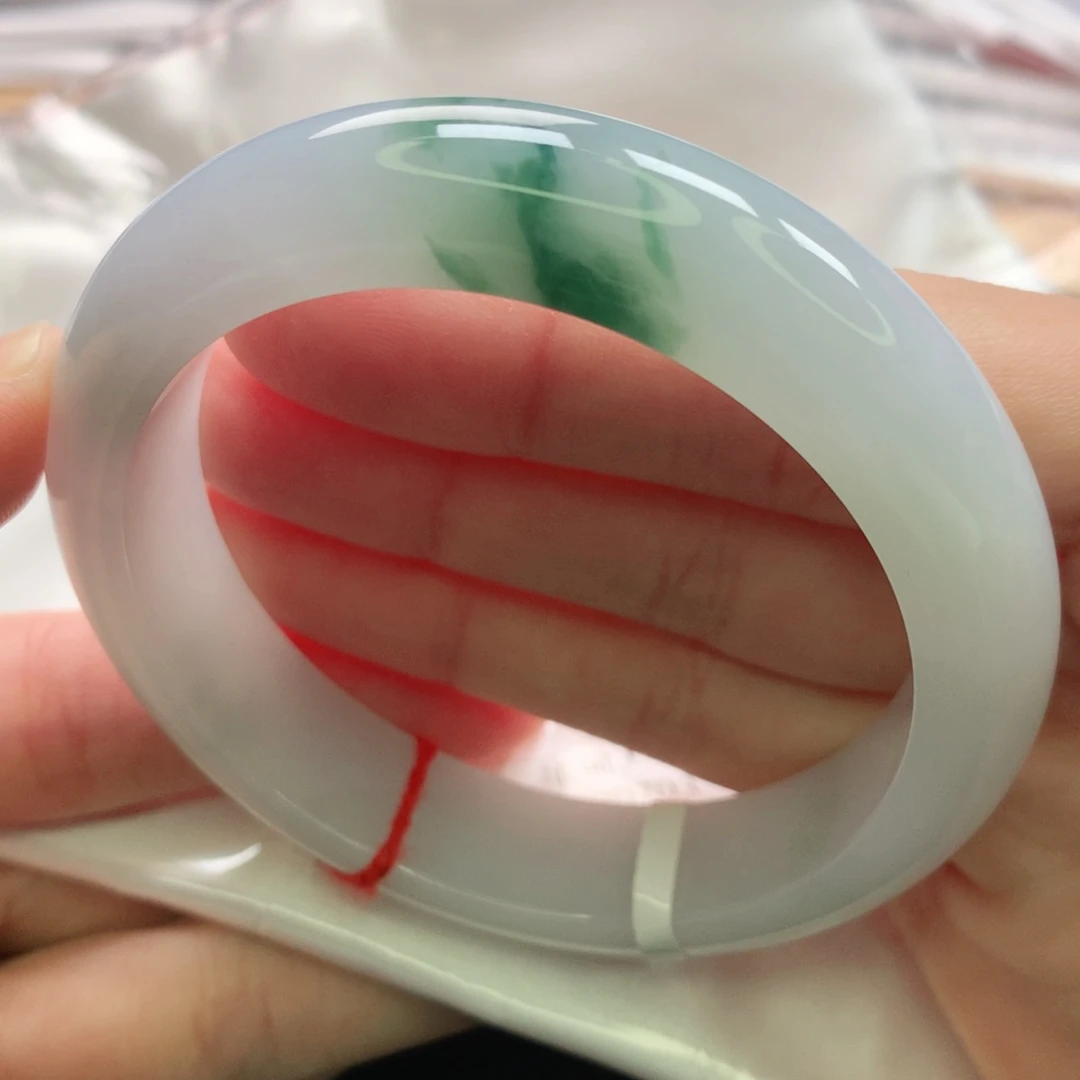 翡翠未镶嵌手镯缅甸55