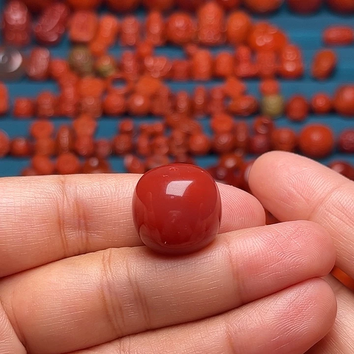 未镶嵌配饰南红玛瑙火焰纹老型18mm