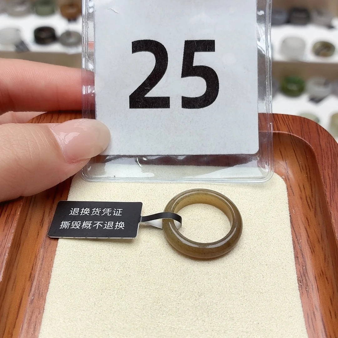 和田玉戒指未镶嵌12号