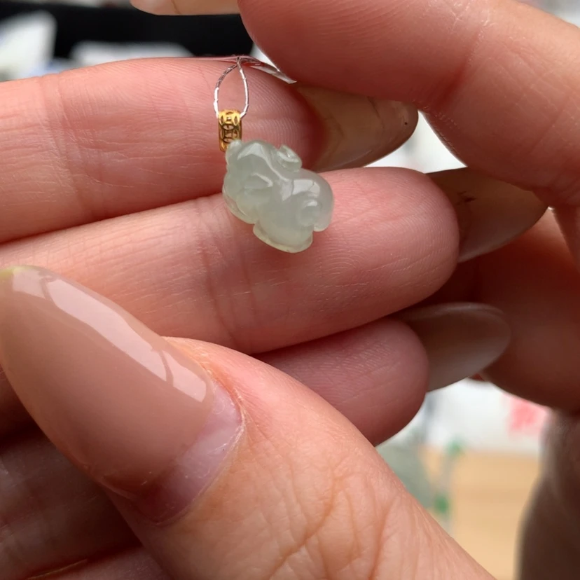 【闪购商品】翡翠颈饰18K金镶嵌一