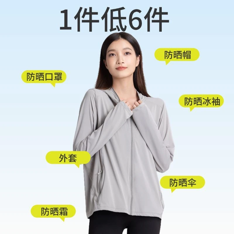 （微瑕不退不换孤品短款无帽檐）短款防晒服