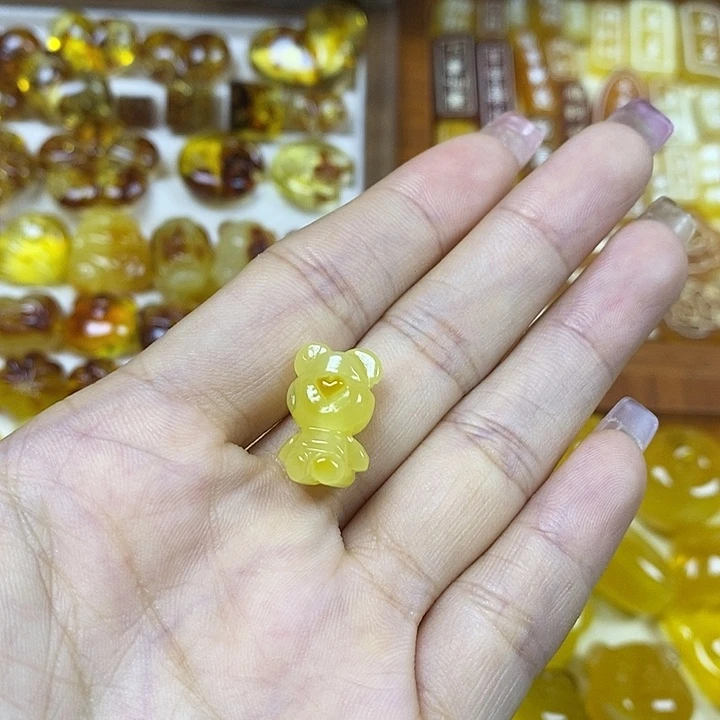 吊坠橄榄核小熊上下孔97