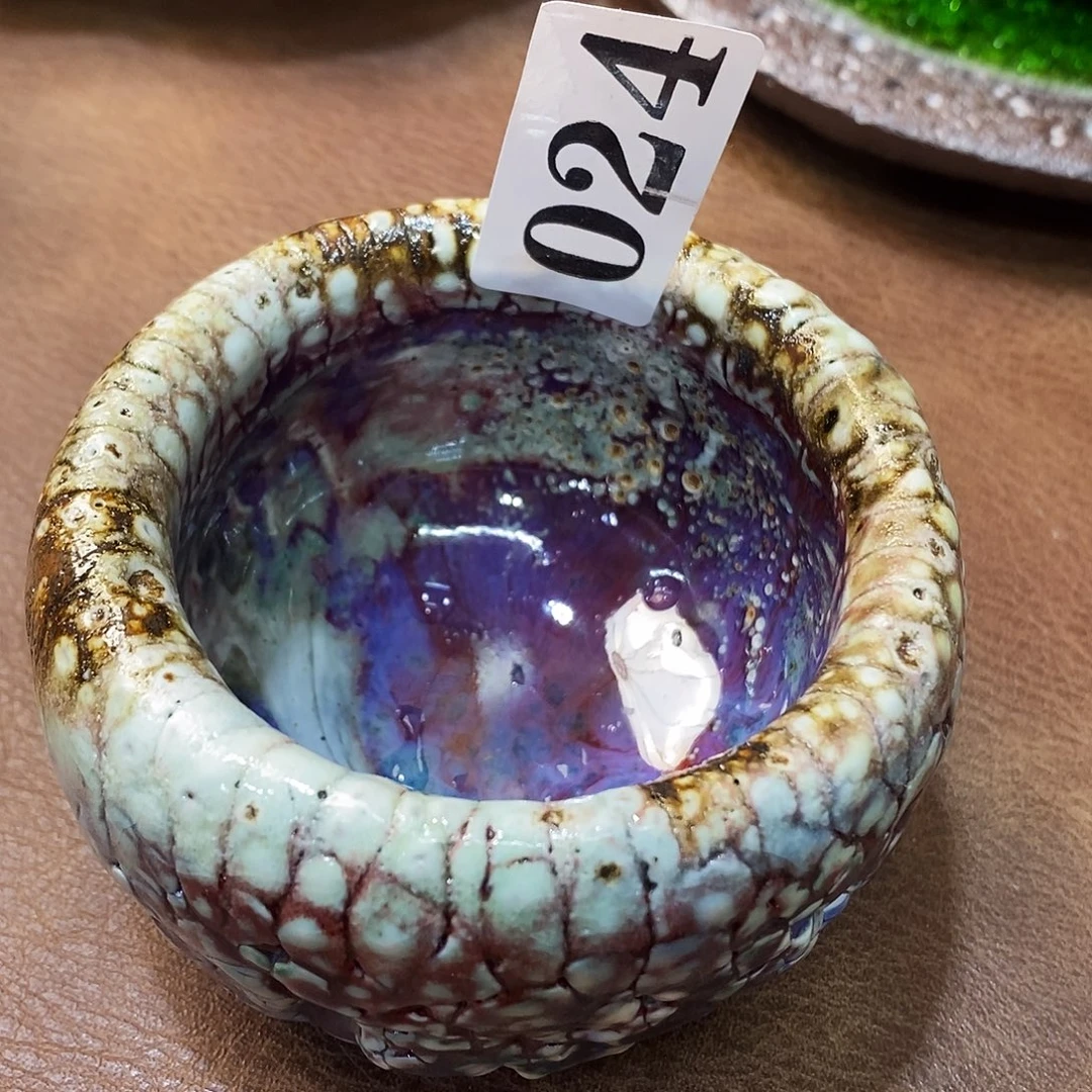 粗陶柴烧志野茶器