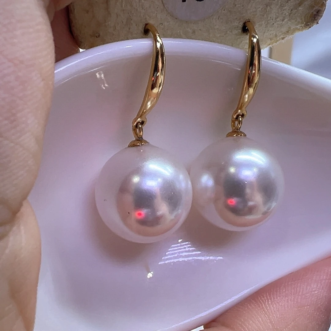 银S925镶嵌淡水珍珠耳饰