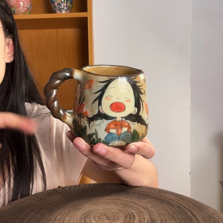 手捏手绘景德镇陶瓷