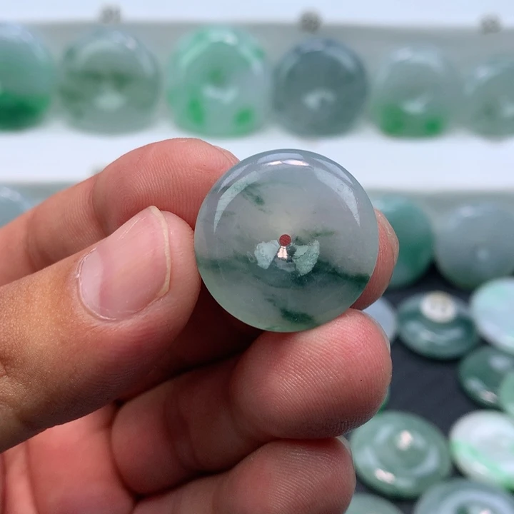 颈饰未镶嵌翡翠缅甸天然A货翡翠24.2-5.8