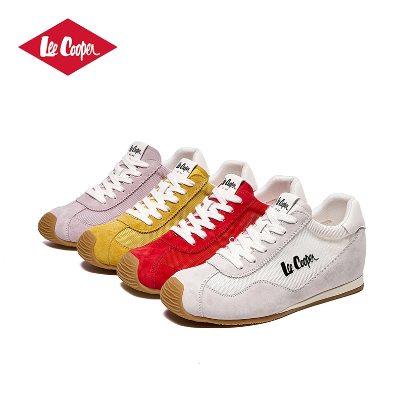 LEE COOPER【豆蔻梢头】内增高德迅鞋女2025夏款网面透气华夫阿甘鞋