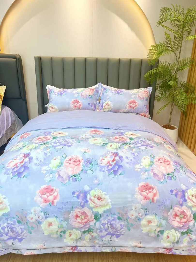 双人被套2*2.3米高端数码印花细纱精梳棉【姹紫嫣红】