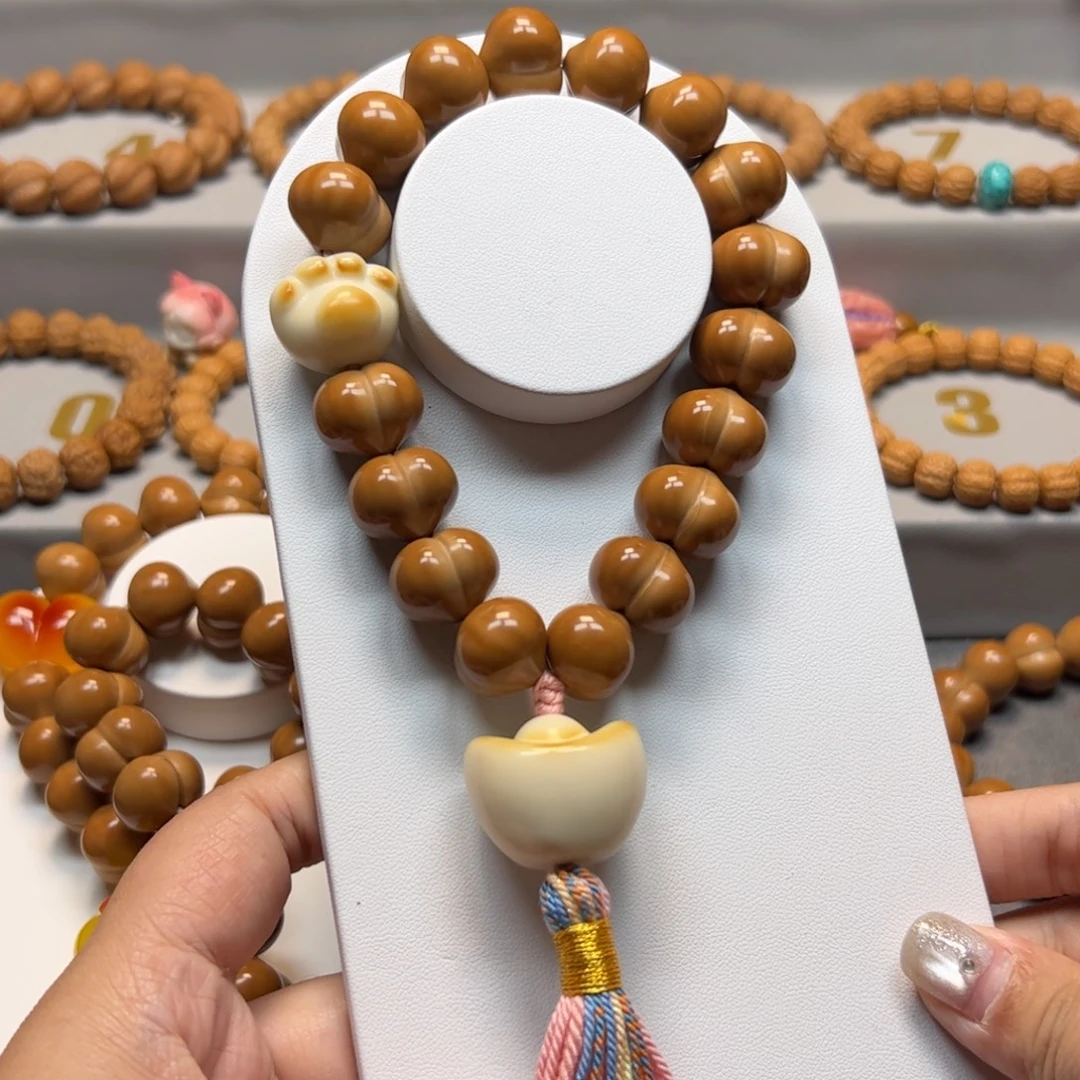 时***}猴头核桃手串17.3精品屁桃福利