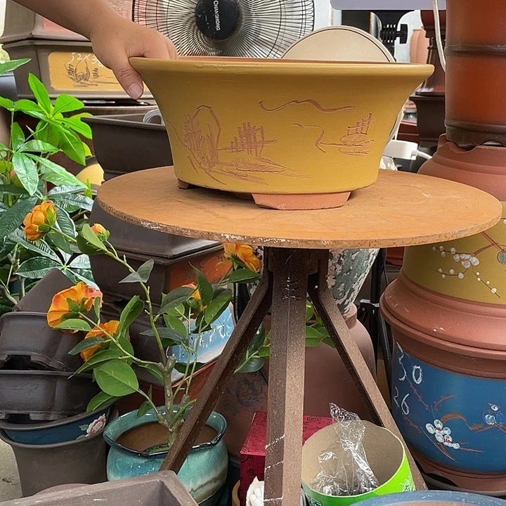 33黄票口花盆紫砂花盆紫砂